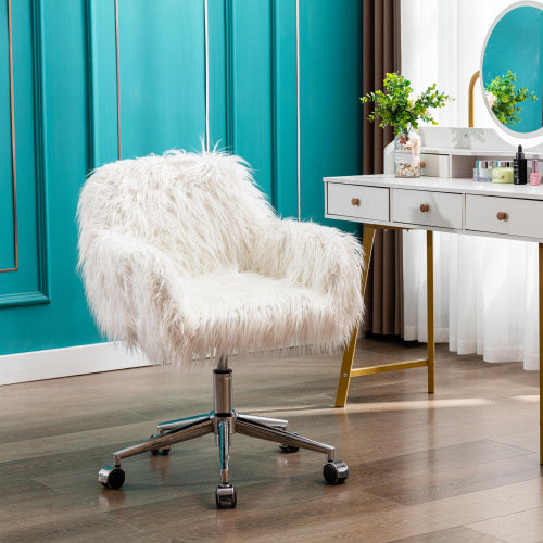 Modern Faux Fur Home Office Chairs