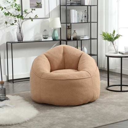 Bedding Bean Bag Sofa Chair High Pressure Foam Bean Bag Chair Material With Padded Foam Padding Compressed Bean Bag With Footrest