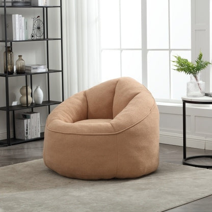 Bedding Bean Bag Sofa Chair High Pressure Foam Bean Bag Chair Material With Padded Foam Padding Compressed Bean Bag With Footrest